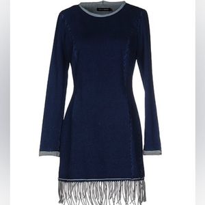 SALE! Was $34 Italian-made Long Sleeve Fringe Dress